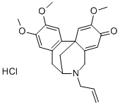 3H-7,12b-Methanodibenz(c,e)azocin-3-one, 5,6,7,8-tetrahydro-2,10,11-tr imethoxy-6-(2-propenyl)-, hydrochloride, (+-)- 结构式