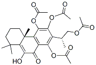 (2R)-2-[(4aR)-5,6,8-Tris(acetyloxy)-1,2,3,4,4a,9-hexahydro-10-hydroxy-1,1,4a-trimethyl-9-oxophenanthren-7-yl]-1-propanol 1-acetate 结构式