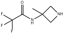 2,2,2-TRIFLUORO-N-(3-METHYL-3-AZETIDINYL)-ACETAMIDE 结构式