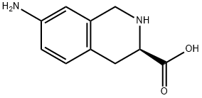 3-Isoquinolinecarboxylicacid,7-amino-1,2,3,4-tetrahydro-,(3R)-(9CI) 结构式