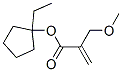 2-Propenoicacid,2-(methoxymethyl)-,1-ethylcyclopentylester(9CI) 结构式