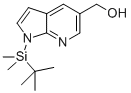 1H-Pyrrolo[2,3-b]pyridine-5-methanol, 1-[(1,1-dimethylethyl)dimethylsilyl]- 结构式