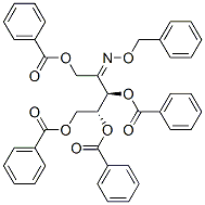 1-O,3-O,4-O,5-O-Tetrabenzoyl-D-threo-2-pentulose O-benzyl oxime 结构式