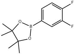 3.4-二氟苯硼酸频呢醇酯 结构式