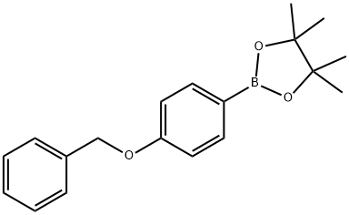 4-苄氧基苯基硼酸频哪醇酯 结构式