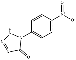 1,2-dihydro-1-(p-nitrophenyl)-5H-tetrazol-5-one  结构式