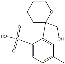 4-甲基苯磺酸四氢吡喃-2-基甲酯 结构式