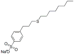 p-[3-(Octylthio)propyl]benzenesulfonic acid sodium salt 结构式