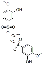 calcium bis(3-hydroxy-4-methoxybenzenesulphonate)  结构式