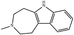 1,2,3,4,5,6-Hexahydro-3-methylazepino[4,5-b]indole 结构式