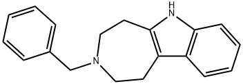 3-Benzyl-1,2,3,4,5,6-hexahydroazepino[4,5-b]indole 结构式