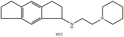 N-[2-(1-piperidyl)ethyl]-1,2,3,5,6,7-hexahydro-s-indacen-1-amine dihyd rochloride 结构式