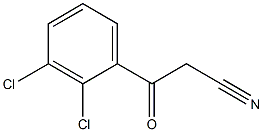 2',3'-二氯苯甲酰基乙腈 结构式