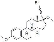 (8S,9S,13S,14S)-17-(2-bromoethynyl)-3,17-dimethoxy-13-methyl-7,8,9,11, 12,14,15,16-octahydro-6H-cyclopenta[a]phenanthrene 结构式