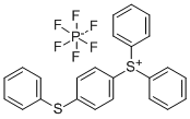 4-(苯硫基)苯基二苯基硫六氟磷酸盐 结构式