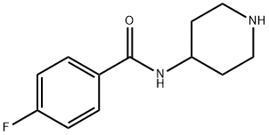 4-氟-N-(哌啶-4-基)苯甲酰胺 结构式