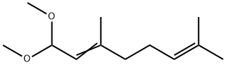 1,1-二甲氧基-3,7-二甲基-2,6-辛二烯 结构式