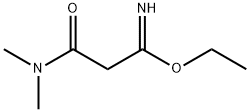 Propanimidic acid, 3-(dimethylamino)-3-oxo-, ethyl ester (9CI) 结构式