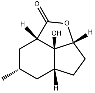 Indeno[1,7-bc]furan-2(3H)-one, octahydro-7b-hydroxy-4-methyl-, (2aS,4S,5aR,7aR,7bS)- (9CI) 结构式