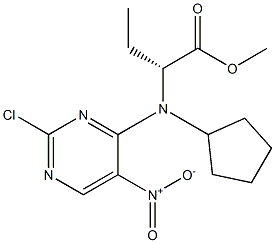 (R)-Methyl2-((2-chloro-5-nitropyrimidin-4-yl)(cyclopentyl)amino)butanoate