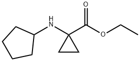 Cyclopropanecarboxylic acid, 1-(cyclopentylamino)-, ethyl ester (9CI) 结构式