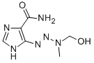 5-(3-hydroxymethyl-3-methyl-1-triazeno)imidazole-4-carboxamide 结构式