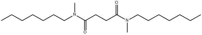 N,N'-二庚基-N,N'-二甲基-1,4-丁烷二酰胺 结构式