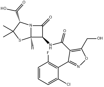 5-Hydroxymethyl Flucloxacillin 结构式