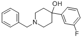 1-苄基-4-(3-氟苯基)哌啶-4-醇 结构式