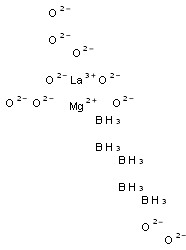 pentaboron lanthanum(3+) magnesium decaoxide 结构式