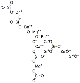 Barium calcium magnesium strontium zinc oxide silicate. 结构式