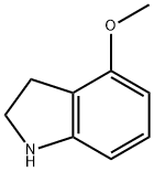 4-甲氧基-2,3-二氢-1H-吲哚 结构式