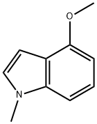 4-甲氧基-1-甲基吲哚 结构式