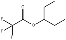 Acetic acid, 2,2,2-trifluoro-, 1-ethylpropyl ester 结构式