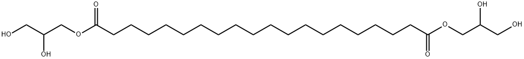 Icosanedioic acid bis(2,3-dihydroxypropyl) ester 结构式