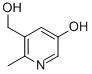 5-(羟甲基)-6-甲基吡啶-3-醇 结构式