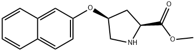 L-PROLINE, 4-(2-NAPHTHALENYLOXY)-, METHYL ESTER, (4S)- 结构式