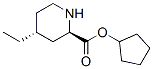 2-Piperidinecarboxylicacid,4-ethyl-,cyclopentylester,(2R,4R)-(9CI) 结构式