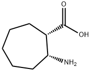 Cycloheptanecarboxylic acid, 2-amino-, (1S,2R)- (9CI) 结构式