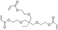 [2-ethyl-2-[[2-[(1-oxoallyl)oxy]ethoxy]methyl]-1,3-propanediyl]bis(oxy-2,1-ethanediyl) diacrylate 结构式