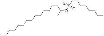 1-Octanethiosulfonic acid S-hexadecyl ester 结构式