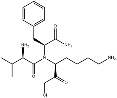 D-VAL-PHE-LYS CHLOROMETHYL KETONE, DIHYDROCHLORIDE 结构式