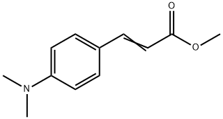 3-[4-(二甲基氨基)苯基]-2-丙烯酸甲酯 结构式