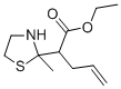 2-Thiazolidineacetic acid, 2-methyl-alpha-2-propenyl-, ethyl ester 结构式