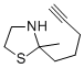 2-Methyl-2-(4-pentenyl)thiazolidne 结构式