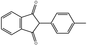 2-(对甲苯基)-1H-茚-1,3(2H)-二酮 结构式