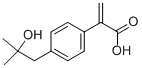 2-[p-(2-Methyl-2-hydroxypropyl)phenyl]propenoic Acid 结构式