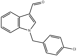 1-(4-氯苄基)-1H-吲哚-3-甲醛 结构式