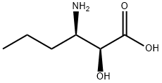 (2S,3R)-3-氨基-2-羟基己酸 结构式