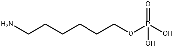 6-氨基己基二氢磷酸酯 结构式